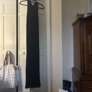Maternity black maxi dress